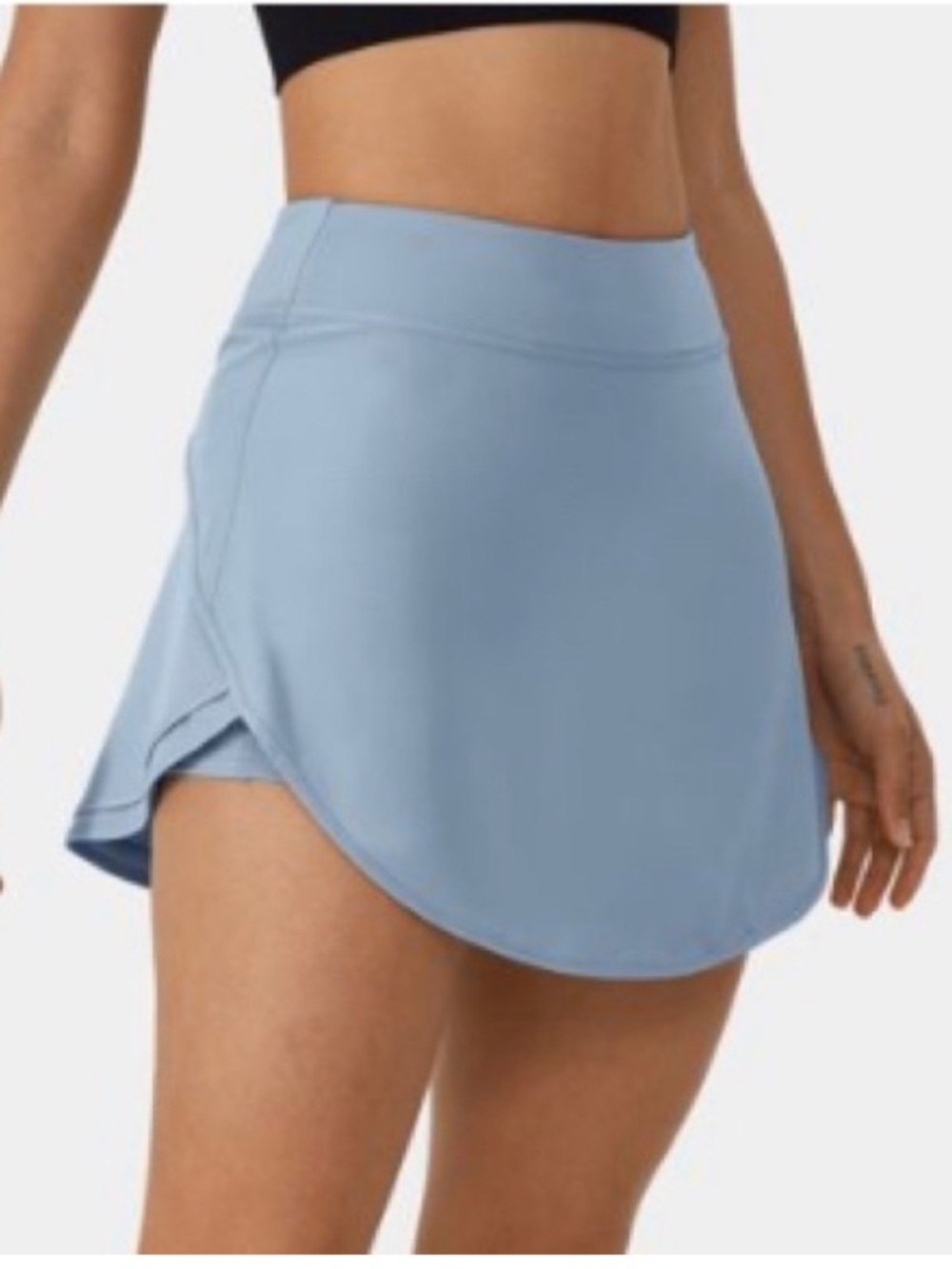 NWOT Halara Everyday High Rise Pocket 2-in-1 Micro Mini Golf Skort Blue XL